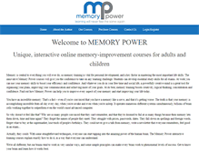 Tablet Screenshot of memorypower.org